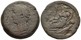 EGYPT. Alexandria. Hadrian (117-138). Drachm, RY 20 (135/136).

Obv: Laureate head left. 
Rev: Nilus reclining on crocodile l., holding reed and cornu...