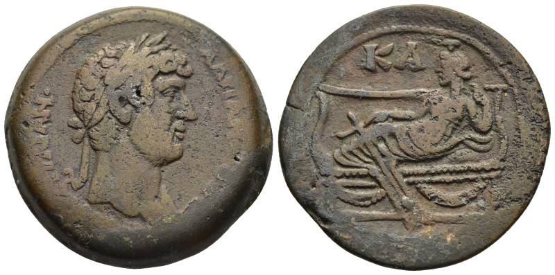 EGYPT. Alexandria. Hadrian (117-138). Drachm, RY 21 (136/137).

Obv: Laureate he...