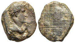 ROMAN EMPIRE. Otho (69 AD). Teracotta Seal.

Obv: Laureate head of Otho right.
Rev. Blank.

Condition: Extremely fine.

Weight: 2,53 g.
Diameter: 20 m...