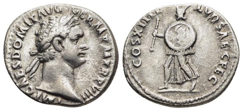 DOMITIAN (81-96). Denarius. Rome. Saecular Games issue.

Obv: IMP CAES DOMITIAN ...
