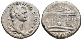 DOMITIAN (81-96). Cistophorus. Ephesus (or Rome for circulation in Asia Minor).

Obv: IMP CAES DOMITIAN AVG P M COS VIII
Laureate head right.
Rev: CA ...