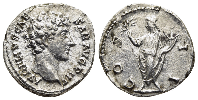 MARCUS AURELIUS (Caesar, 139-161). Denarius. Rome.

Obv: AVRELIVS CAESAR AVG PII...