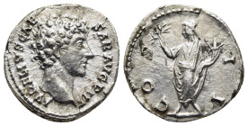 MARCUS AURELIUS (Caesar, 139-161). Denarius. Rome.

Obv: AVRELIVS CAESAR AVG PII F.
Bare head right, wearing slight beard.
Rev: COS II.
Honos standing...