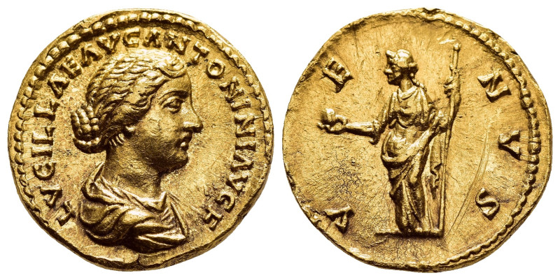 LUCILLA (Augusta, 164-182). GOLD Aureus. Rome, (161-162). 

Obv: LVCILLAE AVG AN...