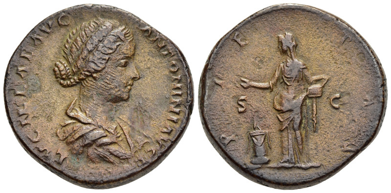 LUCILLA (Augusta, 164-182). Sestertius. Rome.

Obv: LVCILLAE AVG ANTONINI AVG F
...