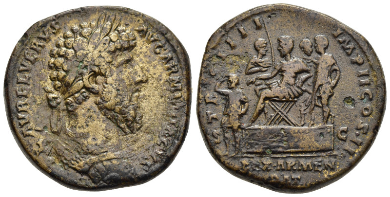 LUCIUS VERUS (161-169). Sestertius. Rome.

Obv: L AVREL VERVS AVG ARMENIACVS 
La...