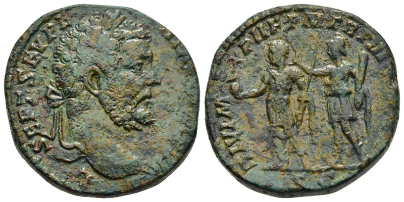 SEPTIMIUS SEVERUS (193-211). Sestertius. Rome.

Obv: L SEPT SEV PERT AVG IMP VII...