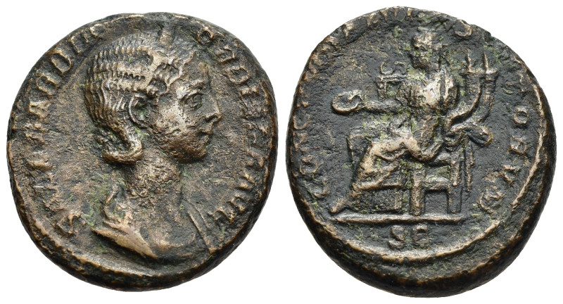 ORBIANA (Augusta, 225-227). As. Rome.

Obv: SALL BARBIA ORBIANA AVG
Diademed and...