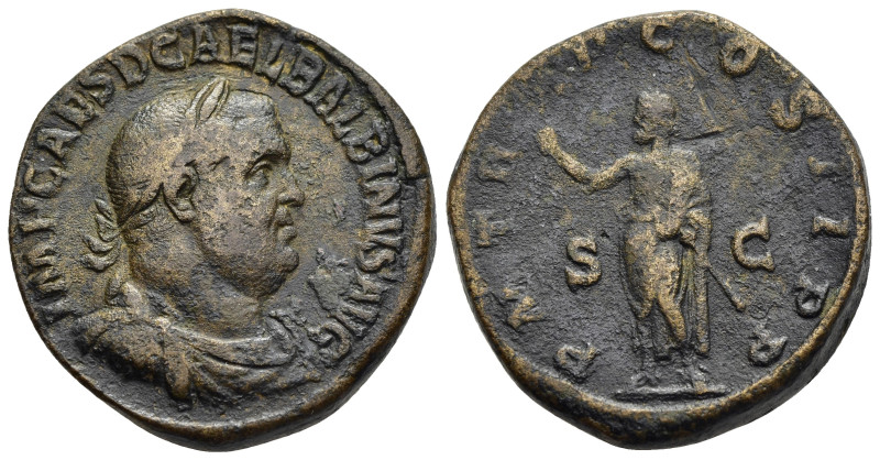 BALBINUS (238). Sestertius. Rome.

Obv: IMP CAES D CAE L BALBINVS AVG
Laureate, ...