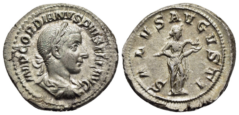 GORDIAN III (238-244). Denarius. Rome.

Obv: IMP GORDIANVS PIVS FEL AVG.
Laureat...