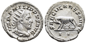 PHILIP I 'THE ARAB' (244-249). Antoninianus. Rome. Saecular Games/1000th Anniversary of Rome issue.

Obv: IMP PHILIPPVS AVG.
Radiate, draped and cuira...