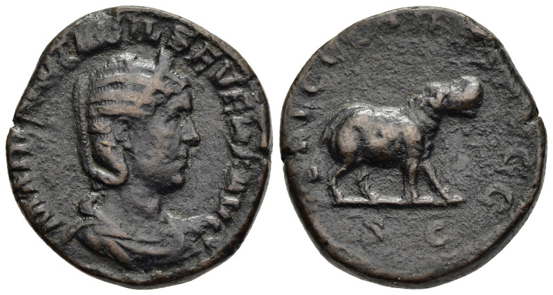 OTACILIA SEVERA (Augusta, 244-249). Sestertius. Rome. Saecular Games/1000th Anni...