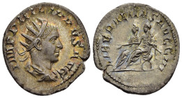 PHILIP II (247-249). Antoninianus. Rome.

Obv: IMP PHILIPPVS AVG.
Radiate, draped and cuirassed bust right.
Rev: LIBERALITAS AVGG III.
Philip I and Ph...