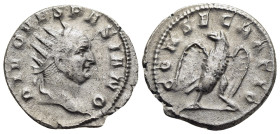 TRAJANUS DECIUS? (249-251). Antoninianus, commemorative issue for Divus Vespasian (died 79), Rome 251. 

Obv: DIVO VESPASIANO 
Radiate head of Divus V...