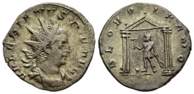 VALERIAN I (253-260). Antoninianus. Cologne.

Obv: VALERIANVS P F AVG.
Radiate, draped and cuirassed bust right.
Rev: DEO VOLKANO.
Vulcan standing lef...