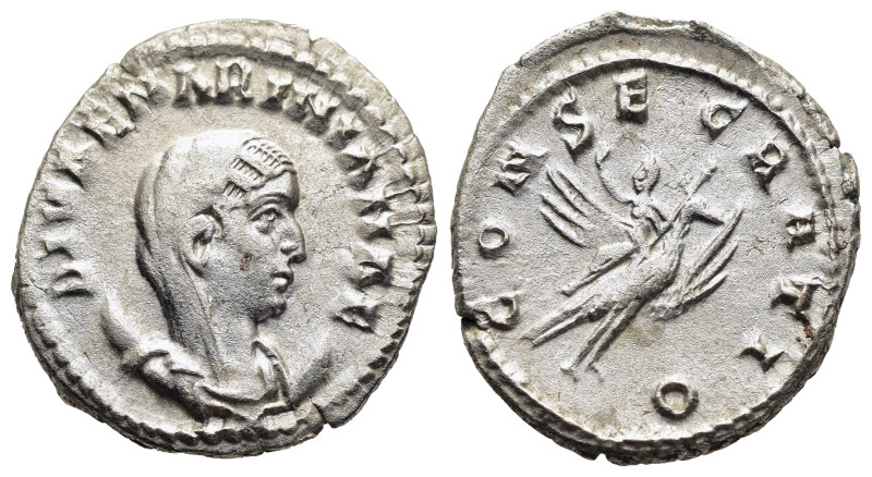 DIVA MARINIANA (Died before 253). Antoninianus. Rome.

Obv: DIVAE MARINIANAE.
Ve...