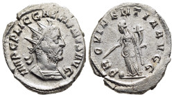GALLIENUS (253-268). Antoninianus. Rome.

Obv: IMP C P LIC GALLIENVS AVG.
Radiate and cuirassed bust right.
Rev: PROVIDENTIA AVGG.
Providentia standin...