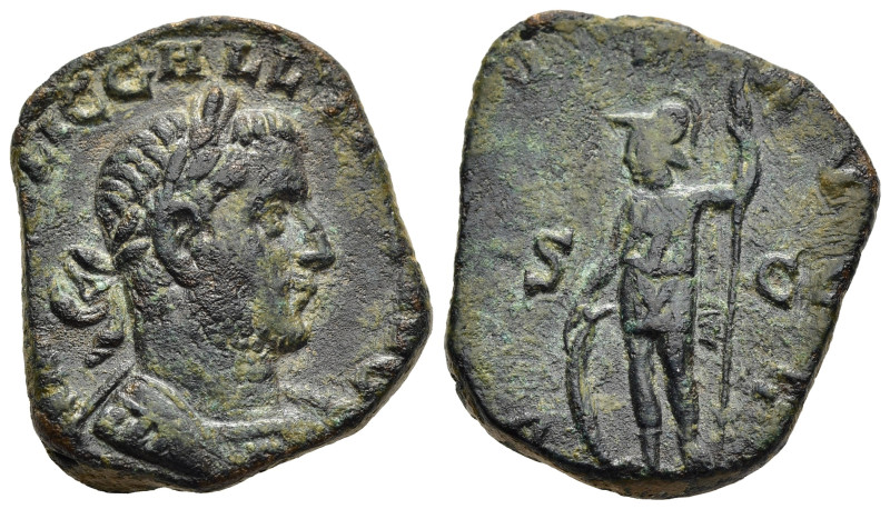 GALLIENUS (253-268). Sestertius. Rome.

Obv: IMP C P LIC GALLIENVS AVG
Laureate ...