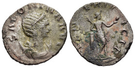 SALONINA (Augusta, 254-268). Antoninianus. Rome.

Obv: SALONINA AVG
Diademed and draped bust right, set on crescent.
Rev: VENERI VICTR
Venus, draped b...