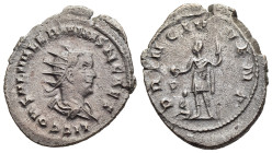 SALONINUS as CAESAR (258-260). Antoninianus. Rome. 

Obv: LIC COR SAL VALERIANVS N CAES 
Radiate and draped bust of Saloninus to right, seen from behi...