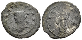 GALLIENUS (253-268). Antoninianus. Cyzicus or Smyrna.

Obv: GALLIENVS AVG
Radiate, draped and cuirassed bust left; below two(?) pellets.
Rev: FORTVNA ...
