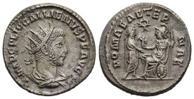GALLIENUS (253-268). Antoninianus. Samosata. 

Obv: IMP C P LIC GALLIENVS P F AVG.
Radiate, draped, and cuirassed bust right.
Rev: ROMAE AETERNAE.
Rom...