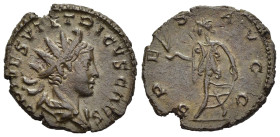 TETRICUS II (Caesar, 273-274). Antoninianus. Colonia Agrippinensis.

Obv: C PIV ESV TETRICVS CAES
Radiate and draped bust right.
Rev: SPES PVBLICA
Spe...