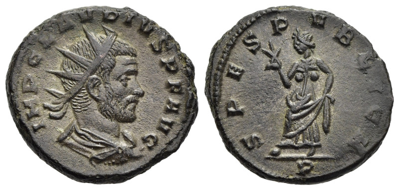 CLAUDIUS II GOTHICUS (268-270). Antoninianus. Mediolanum.

Obv: IMP CLAVDIVS P F...