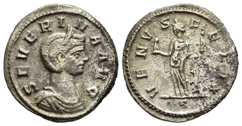 SEVERINA (Augusta, 270-275). Denarius. Rome.

Obv: SEVERINA AVG
Draped bust righ...
