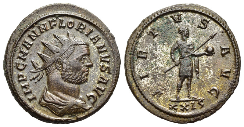 FLORIANUS (276). Antoninianus. Rome.

Obv: IMP C M AN FLORIANVS AVG.
Radiate, dr...
