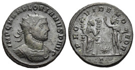 FLORIANUS (276). Antoninianus. Serdica.

Obv: IMP C M AN FLORIANVS P AVG.
Radiate and cuirassed bust right.
Rev: PROVIDEN DEOR / * // Γ.
Fides standin...