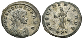 PROBUS (276-282). Antoninianus. Siscia.

Obv: IMP C PROBVS P F AVG
Radiate and cuirassed bust right.
Rev: PROVIDENT AVG / T // XXI
Providentia standin...