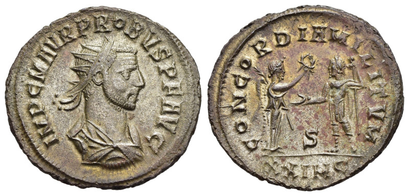 PROBUS (176-182). Antoninianus. Cyzicus.

Obv: IMP C M AVR PROBVS AVG.
Radiate, ...