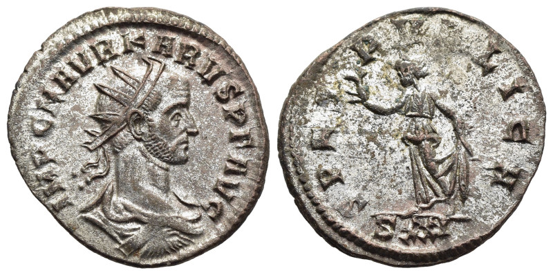 CARUS (282-283). Antoninianus. Ticinum.

Obv: IMP C M AVR KARVS P F AVG.
Radiate...