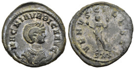 MAGNIA URBICA (Augusta, 283-285). Antoninianus. Ticinum.

Obv: MAGNIA VRBICA AVG
Draped bust right, wearing stephane and set upon crescent.
Rev: VENVS...