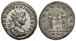NUMERIAN (Caesar, 282-283). Antoninianus. Siscia or Cyzicus.

Obv: M AVR NVMERIANVS NOB C
Radiate, draped and cuirassed bust right.
Rev: VIRTVS AVGG /...