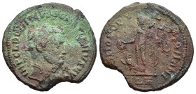 DOMITIUS DOMITIANUS (Usurper, 297-298). Follis. Alexandria.

Obv: IMP C L DOMITIVS DOMITIANVS AVG
Laureate head right.
Rev: GENIO POPVLI ROMANI / ALE
...