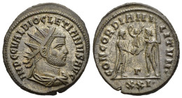 DIOCLETIAN (284-305). Antoninianus. Antioch.

Obv: IMP C C VAL DIOCLETIANVS AVG.
Radiate, draped and cuirassed bust right.
Rev: CONCORDIA MILITVM / Γ ...