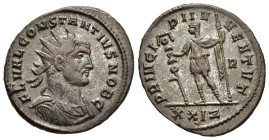 CONSTANTIUS I CHLORUS (Caesar, 293-305). Antoninianus. Rome.

Obv: FL VAL CONSTANTIVS NOB C.
Radiate and cuirassed bust right, draped with paludamentu...