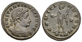 CONSTANTINE I 'THE GREAT' (307/10-337). Follis. Londinium.

Obv: CONSTANTINVS P F AVG.
Laureate and cuirassed bust right.
Rev: COMITI AVGG NN // PLN.
...