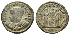 CONSTANTINE I 'THE GREAT' (307/10-337). Follis. Arelate.

Obv: IMP CONSTANTINVS AVG 
Helmeted and cuirassed bust of Constantine I to left, with imperi...