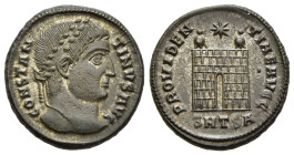 CONSTANTINE I 'THE GREAT' (307/10-337). Follis. Thessalonica.

Obv: CONSTANTINVS AVG.
Laureate head right.
Rev: PROVIDENTIAE AVGG // SM TS A.
Camp gat...