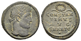 CONSTANTINE I 'THE GREAT' (307/10-337). Follis. Antioch.

Obv: Laureate head right.
Rev: CONSTANTINVS AVG / SM ANT S/ •.
Legend in four lines; wreath ...