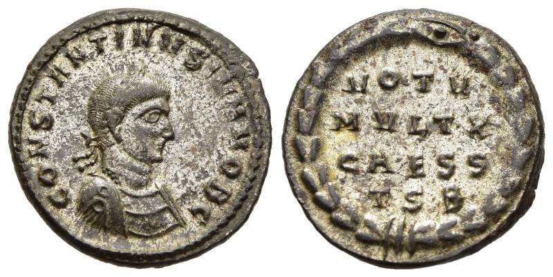CONSTANTINE II (Caesar, 316-337). Follis. Thessalonica.

Obv: CONSTANTINVS IVN N...