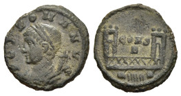 ANONYMOUS. Commemorative series, struck under Constantine the 'Great' (330). Follis. Rome.

Obv: POP ROMANVS.
Laureate and draped bust of the Genius P...