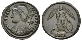 ANONYMOUS. Commemorative series, struck under Constantine the 'Great' (circa 334-335). Follis. Siscia.

Obv: CONSTANTINOPOLIS.
Helmeted and mantled bu...