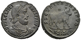 JULIAN II the PHILOSOPHER (360-363). Double Maiorina. Siscia.

Obv: D N FL CL IVLIANVS P F AVG.
Diademed, draped and cuirassed bust right.
Rev: SECVRI...