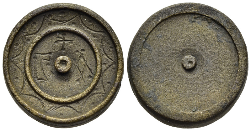 BYZANTINE EMPIRE. Commercial weight (5h- 7th century AD). 1 Uncia.

A disk shape...