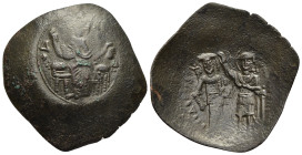 EMPIRE of THESSALONICA. Theodore Comnenus-Ducas (1225/7-1230). Trachy.

Obv: IC - XC/ Δ
Christ Pantokrator enthroned facing, raising hand in benedicti...