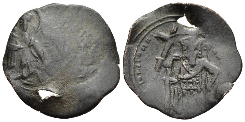 ANDRONICUS II PALAEOLOGUS (1282-1328). Trachy. Thessalonica.

Obv: Bust of St. D...